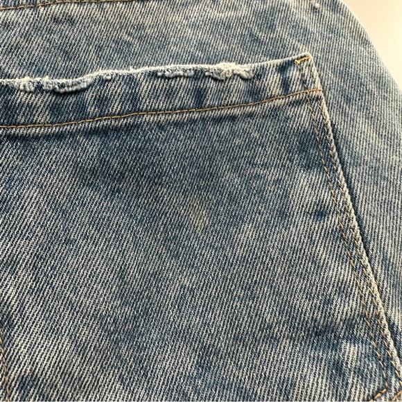 Blank NYC The Warren Overlap High Rise Denim Shorts in Fare Warning Size 28 - Picture 7 of 10